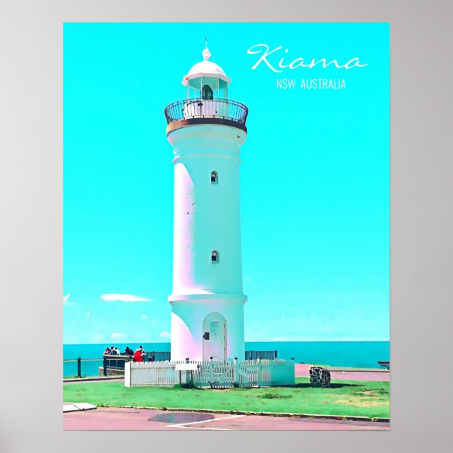 Kiama lighthouse NSW Australia Poster (Front)