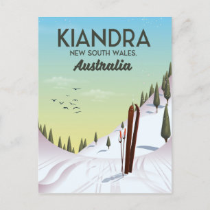 Kiandra New South Wales Australia Ski Postcard