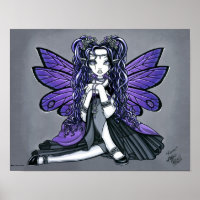 "Kiara" Gothic Butterfly Fairy Princess Poster
