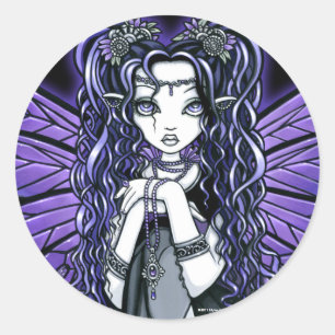 "Kiara" Gothic Butterfly Fairy Princess Stickers