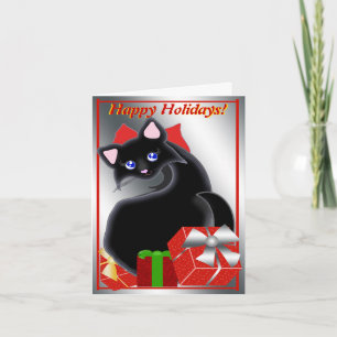Kiara Toon Kitty Holiday Reds Card
