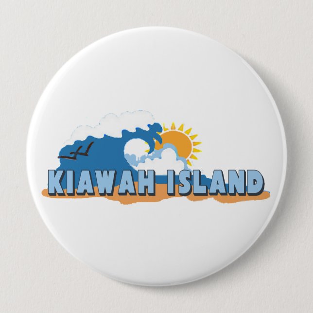 Kiawah Island. 10 Cm Round Badge (Front)