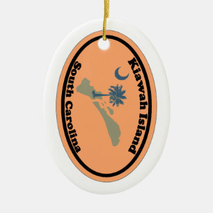 Kiawah Island. Ceramic Tree Decoration