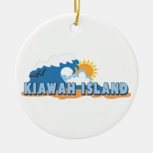 Kiawah Island. Ceramic Tree Decoration