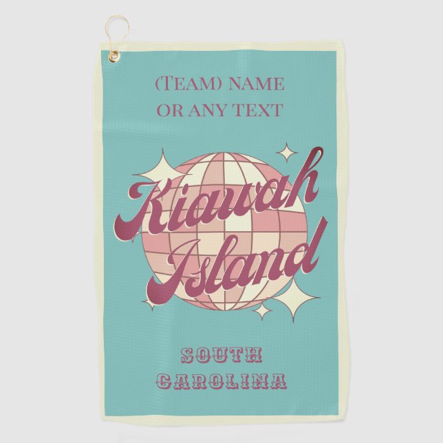 Kiawah Island South Carolina USA golfer Golf Towel (Front)