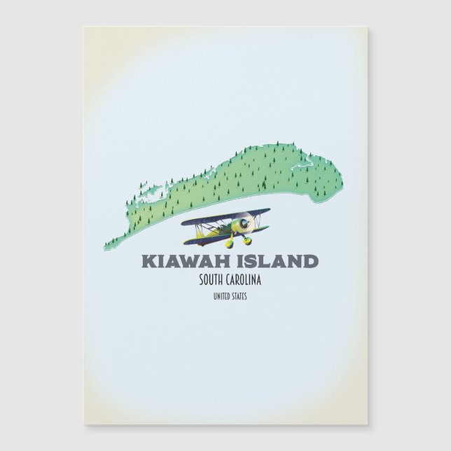 Kiawah Island South Carolina USA map (Front)
