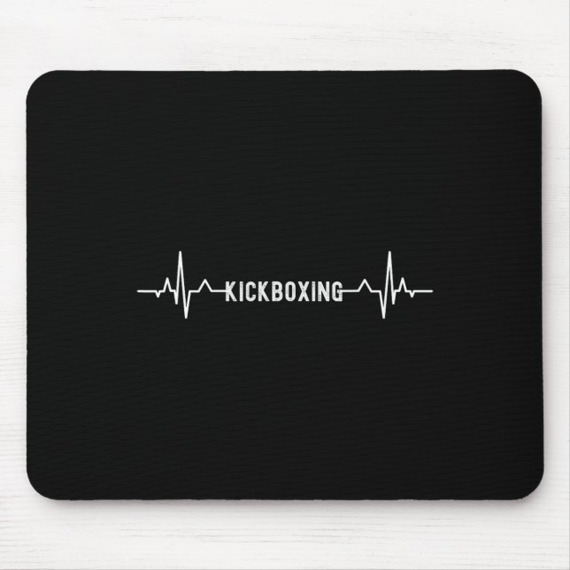 Kick-boxing Heartbeat Kickboxing Boxing Pion  Mouse Pad (Front)