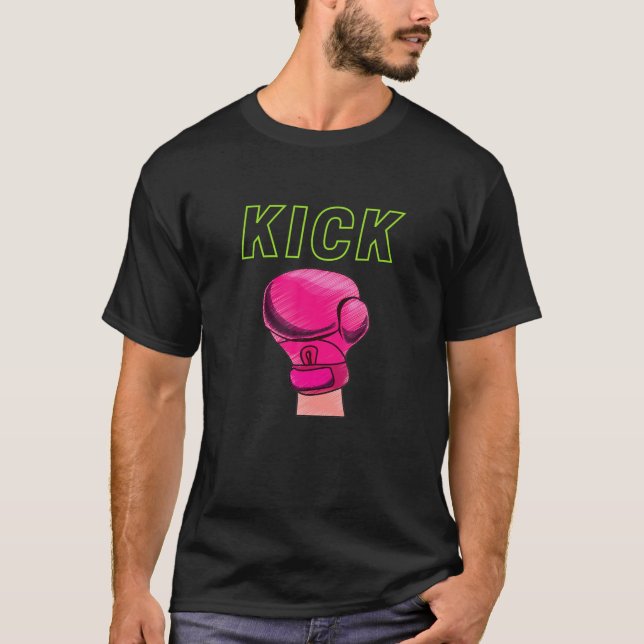 Kick Boxing "Kick" T-Shirt (Front)