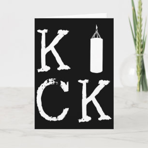 Kick Boxing Kickboxer Byg Combyt Sports Kickboxing Card