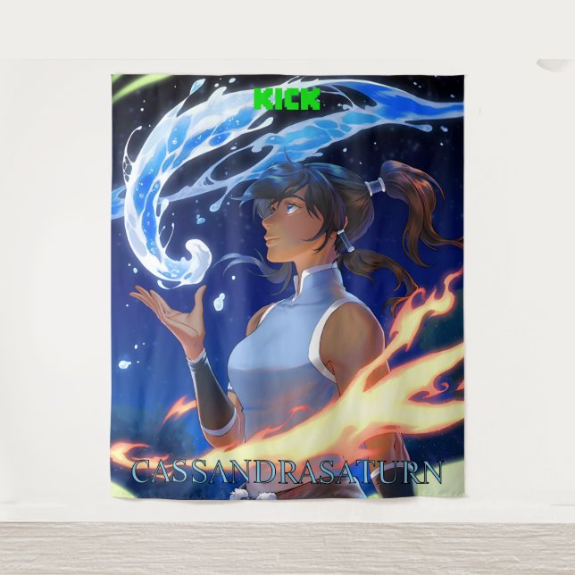 KICK CassandraSaturn Large Tapestry (Front)