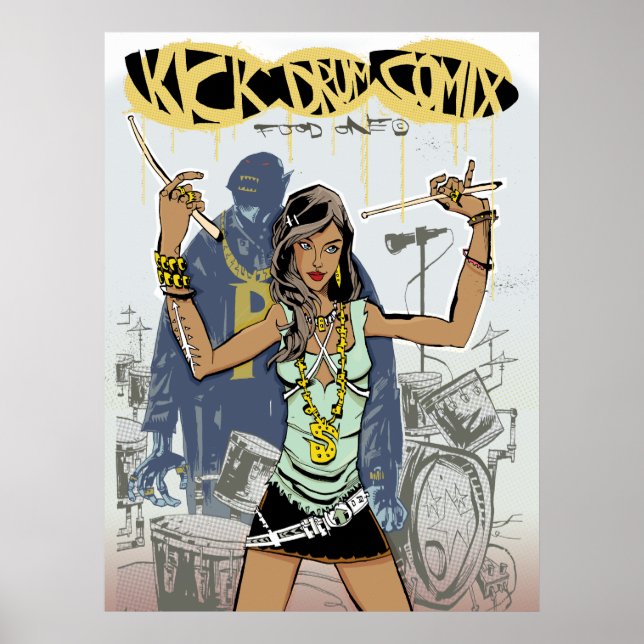 Kick Drum One Print/Poster Poster (Front)