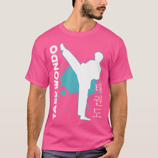 Kick Fighter Martial Arts Taekwondo T-Shirt (Front)