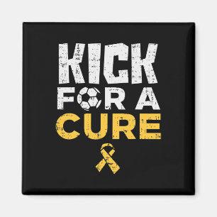 Kick For A Cure Soccer Childhood Cancer Awareness  Magnet