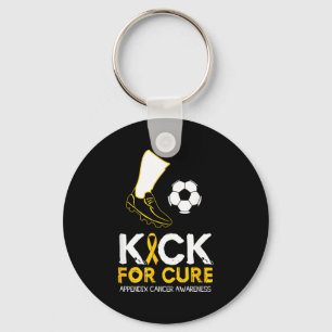 Kick for soccer ball design appendix cancer key ring