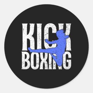 Kick In Kickboxing Classic Round Sticker