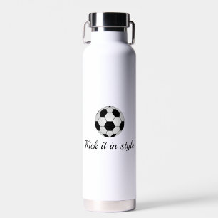 Kick it in Style Football Water Bottle (32 oz)