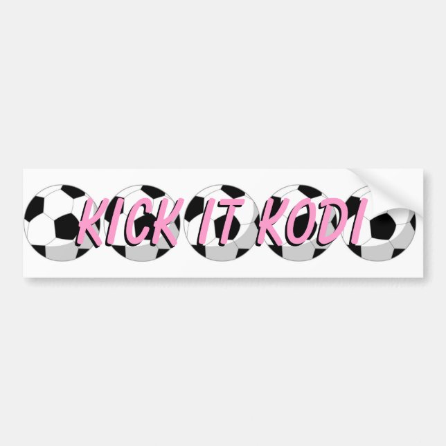 kick it kodi bumper sticker (Front)