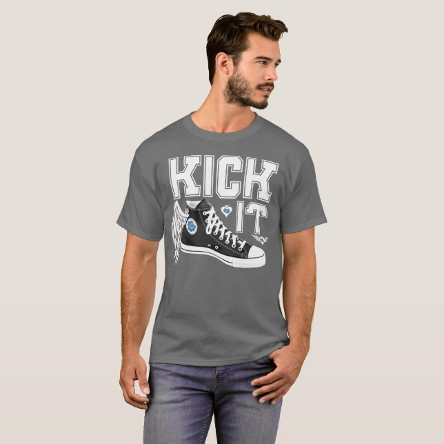 Kick It Sneaker Class Typography T-Shirt (Front Full)