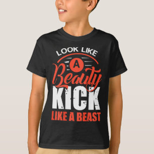 Kick Like A Beast, Kickboxing T Shirt, Kickboxer S T-Shirt