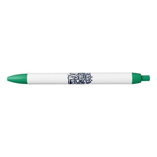 Kick Like A Girl Black Ink Pen (Front)