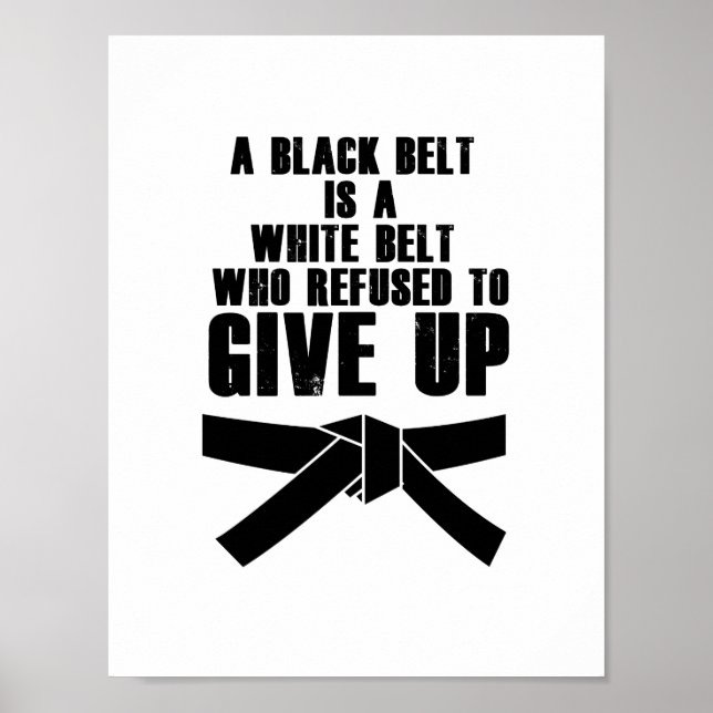 Kick Like a Girl Karate Tae Kwon Do Martial Arts Poster (Front)