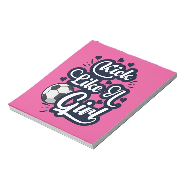 Kick Like A Girl Notepad (Rotated)