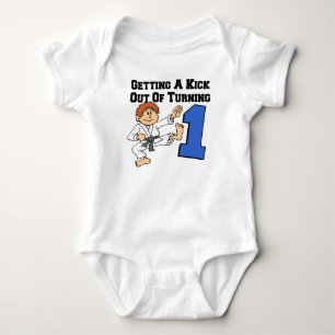 Kick Out Of Turning One Baby Bodysuit