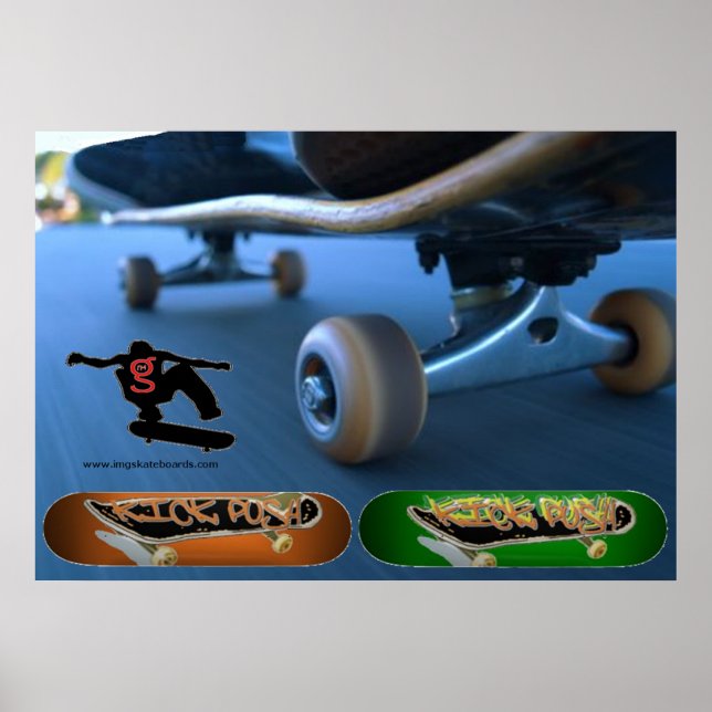 Kick Push (Skateboarding) Poster (Front)
