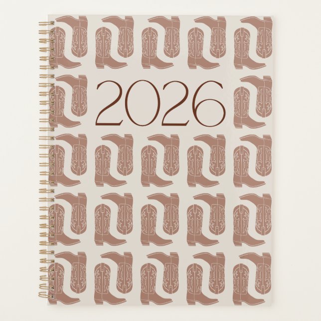 Kick Up Your Boots - 2026 Western Planner (Front)
