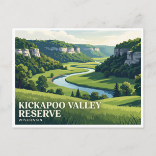 Kickapoo Valley Reserve La Farge Postcard