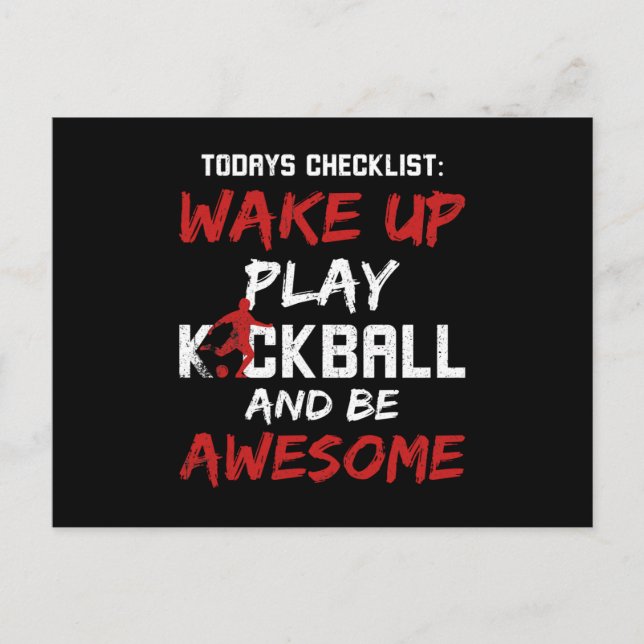 Kickball better than Therapy Holiday Postcard (Front)
