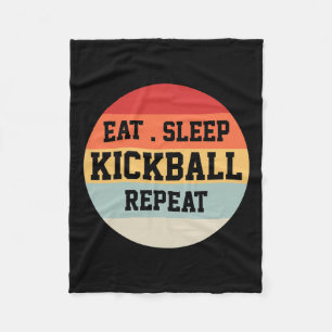 Kickball Player Retro Funny Gift Fleece Blanket