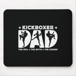 Kickboxer Dad The Idol The Myth Loves Kickboxing K Mouse Pad