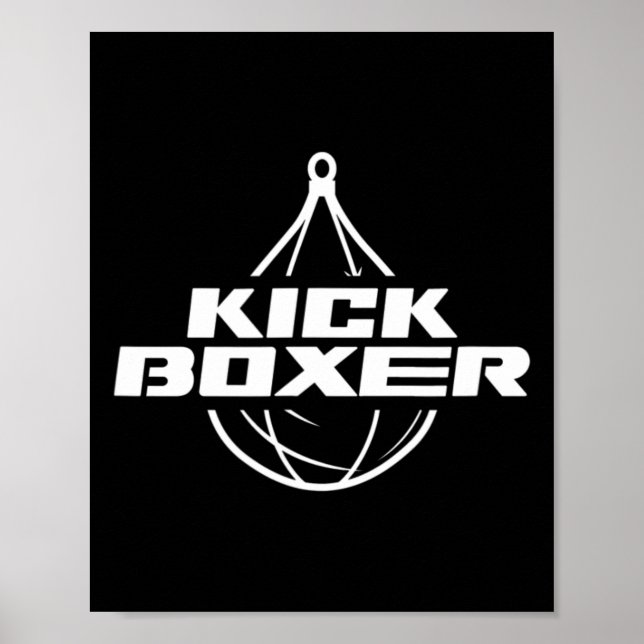 Kickboxer Kick Boxing Martial Arts Kickboxing Kick Poster (Front)