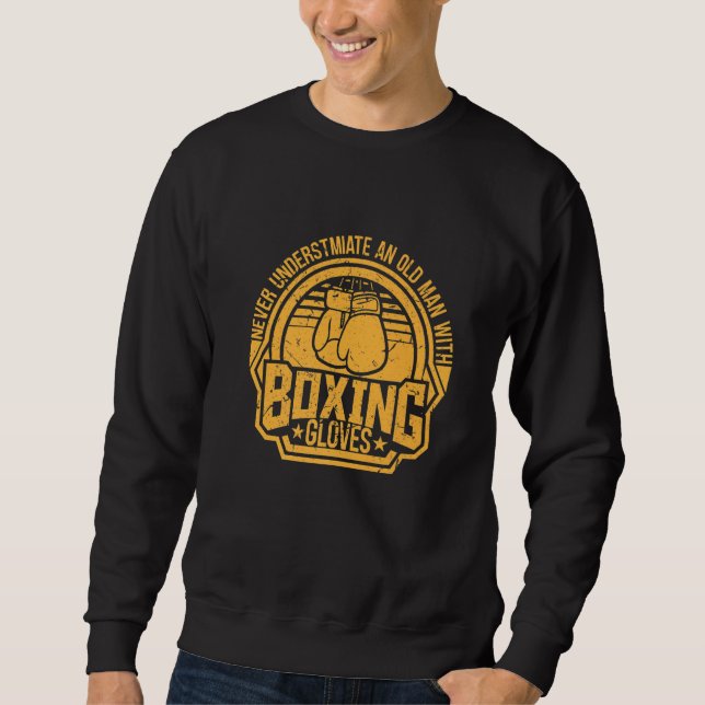 Kickboxer Kickboxing Boxer Boxing Vintage Sweatshirt (Front)