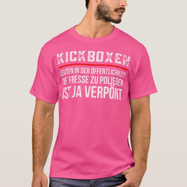 Kickboxer Kickboxing Funny T-Shirt (Front)
