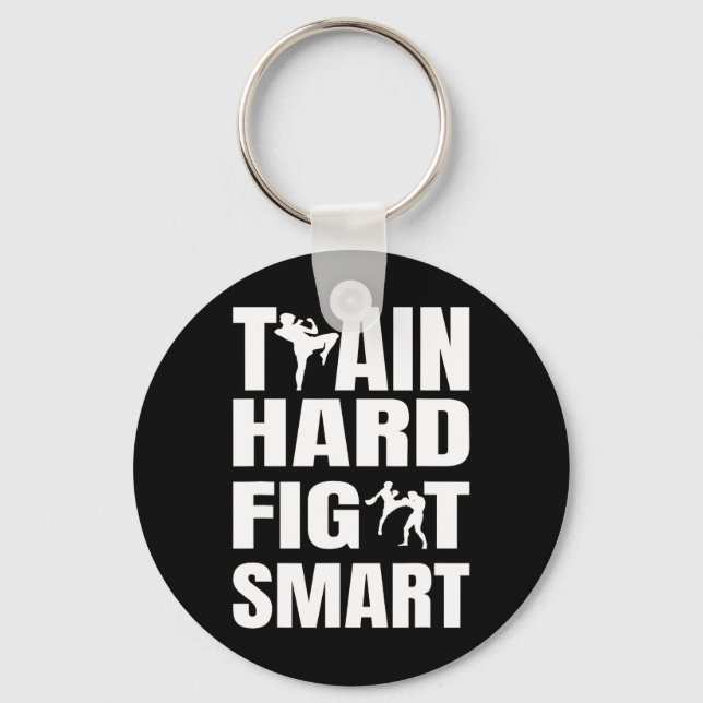 Kickboxer Kickboxing Muay Thai Thai Boxing Mma Fig Key Ring (Front)