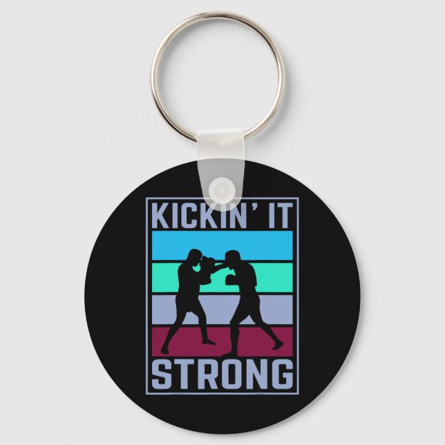Kickboxer Martial Arts Kickboxing _1  Key Ring (Front)