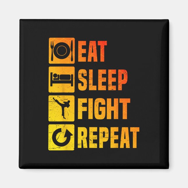 Kickboxer Men's Kickbox Kickboxing Boxing  Magnet (Front)