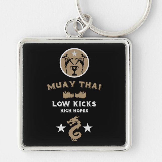 Kickboxer Muay Thai Sport Key Ring (Front)