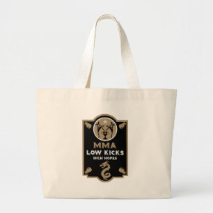 Kickboxer Muay Thai Sport Large Tote Bag