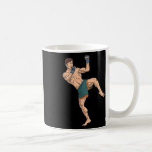 Kickboxer Prepares To Strike Coffee Mug