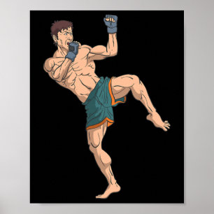 Kickboxer Prepares To Strike Poster