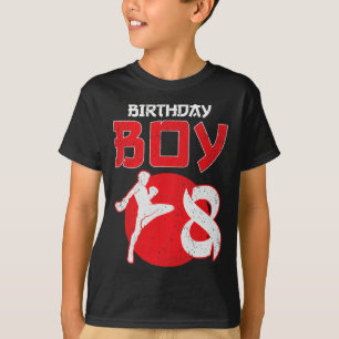 Kickboxing 8 Years Old Birthday Mma Martial Arts B T-Shirt