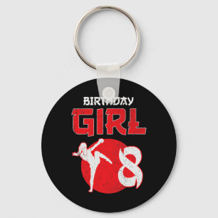 Kickboxing 8 Years Old Birthday Mma Martial Arts G Key Ring