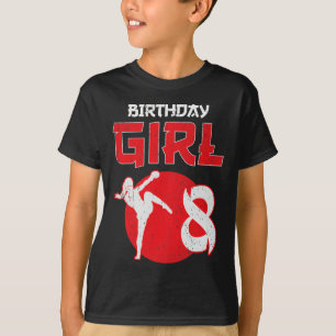 Kickboxing 8 Years Old Birthday Mma Martial Arts G T-Shirt