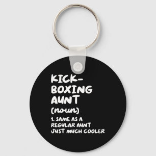 Kickboxing Aunt Definition Funny Sports Martial Ar Key Ring