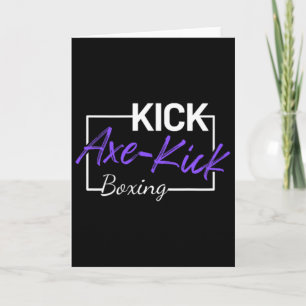 Kickboxing Axe Kick Card