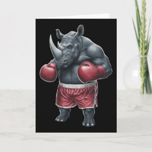 Kickboxing Boxing Boxer Rhino Workout Muay Thai Rh Card