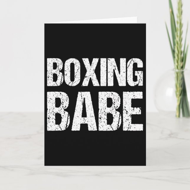 Kickboxing Boxing Bybe Shirt  Card (Front)